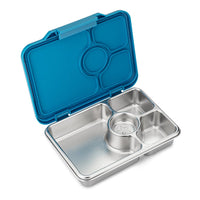 Yumbox Pret 4 Compartment Stainless Steel Leakproof Bento Lunch Box - Normandy Blue-Lunch Boxes-Insulated Large Lunch Box