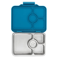 Yumbox Pret 4 Compartment Stainless Steel Leakproof Bento Lunch Box - Normandy Blue-Lunch Boxes-Insulated Large Lunch Box