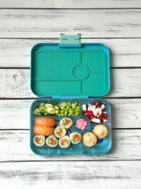 Yumbox Tapas Larger Size Leakproof Bento lunch box 5-Compartment Food Tray (Antibes Blue)-Lunch Boxes-feeding Large Lunch Box