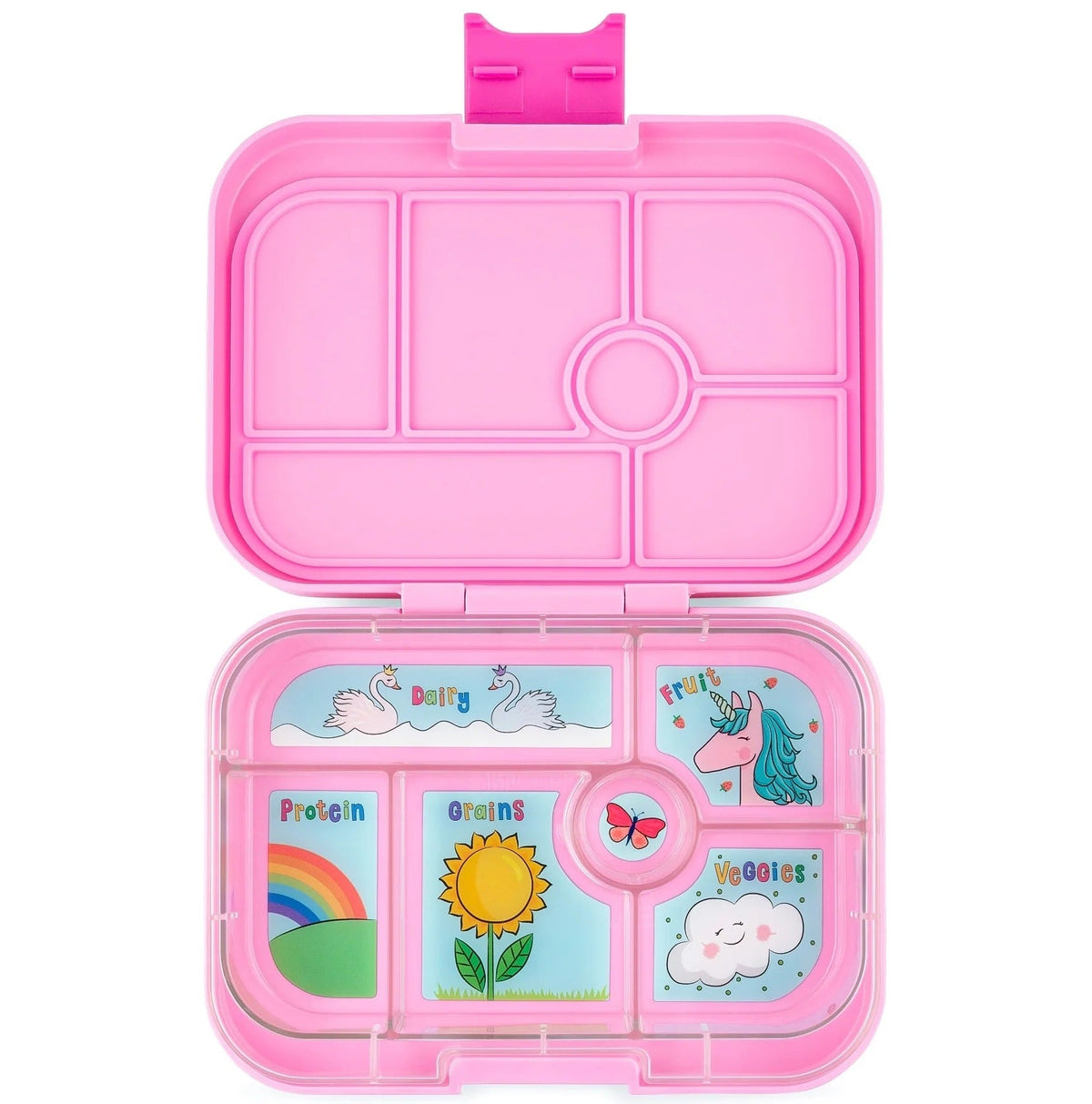 Yumbox Original Kids Bento Box - Leakproof - Power Pink (Unicorn)-Lunch Boxes-Medium Lunch Box