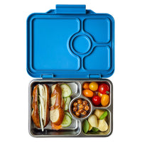 Yumbox Pret 4 Compartment Stainless Steel Leakproof Bento Lunch Box - Normandy Blue-Lunch Boxes-Insulated Large Lunch Box