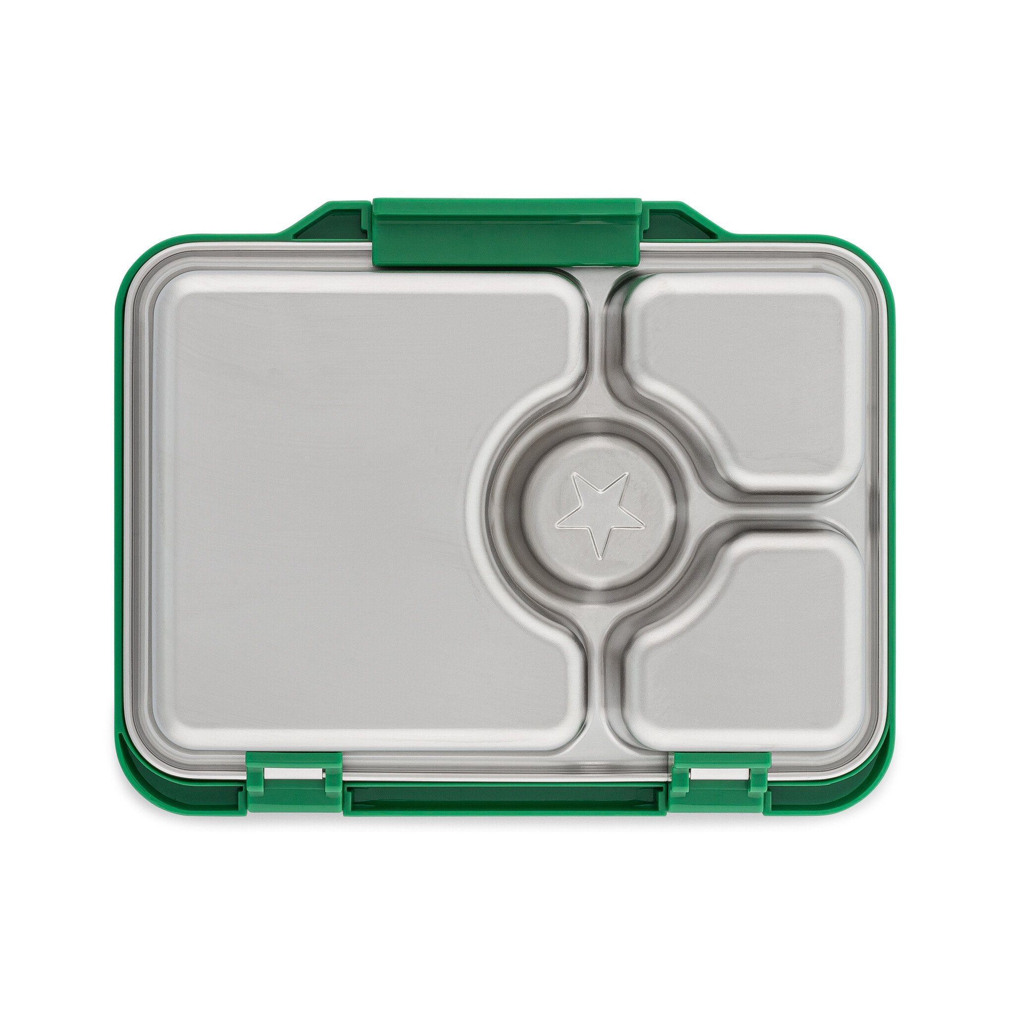 Yumbox Pret 4 Compartment Stainless Steel Leakproof Bento Lunch Box - Pomme Green-Lunch Boxes-Insulated Large Lunch Box