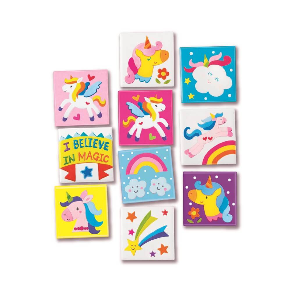 4M - Creative Craft - Mini Tile Art - Unicorns -HYPHEN KIDS