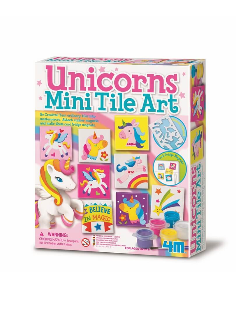4M - Creative Craft - Mini Tile Art - Unicorns -HYPHEN KIDS