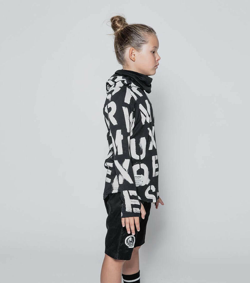 Abc Ninja Shirt - Black - HYPHEN KIDS