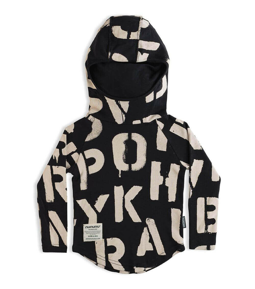 Abc Ninja Shirt - Black - HYPHEN KIDS