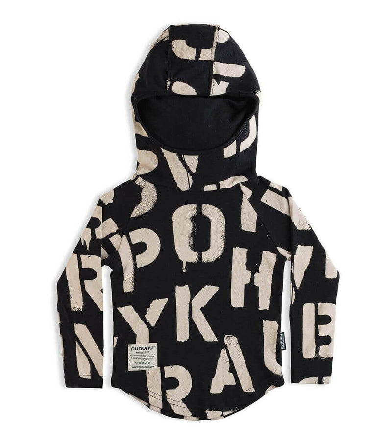 Abc Ninja Shirt - Black - HYPHEN KIDS