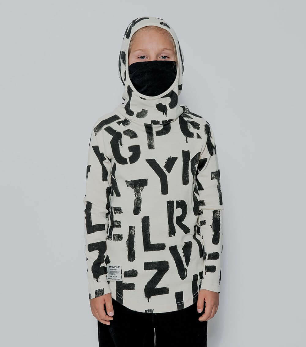 Abc Ninja Shirt - Natural - Coats & Jackets - 10 - 11Y