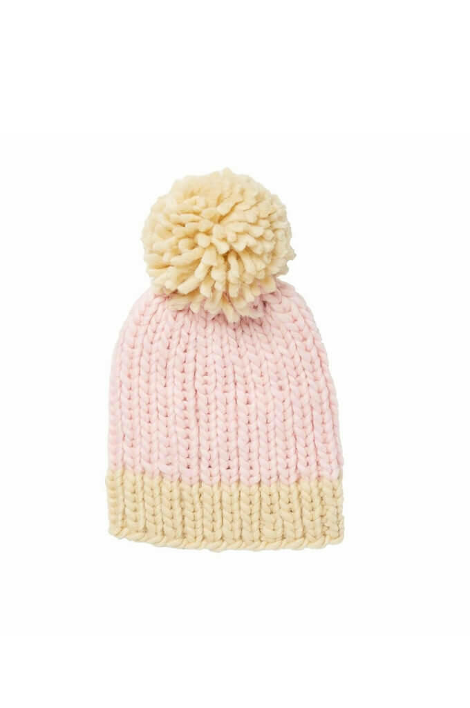 Acorn Traveller Chunky Beanie Pink - HYPHEN KIDS