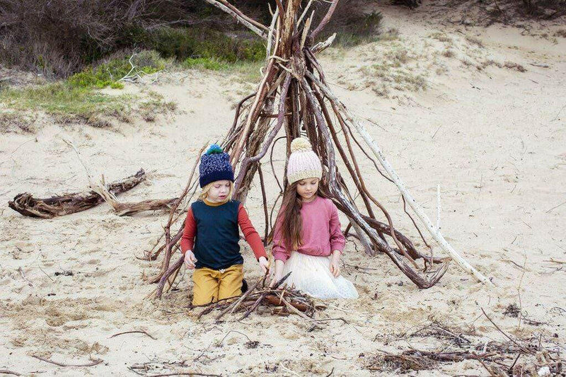 Acorn Traveller Chunky Beanie Pink - HYPHEN KIDS