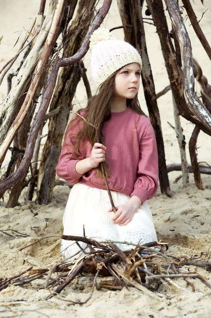 Acorn Traveller Chunky Beanie Pink - HYPHEN KIDS