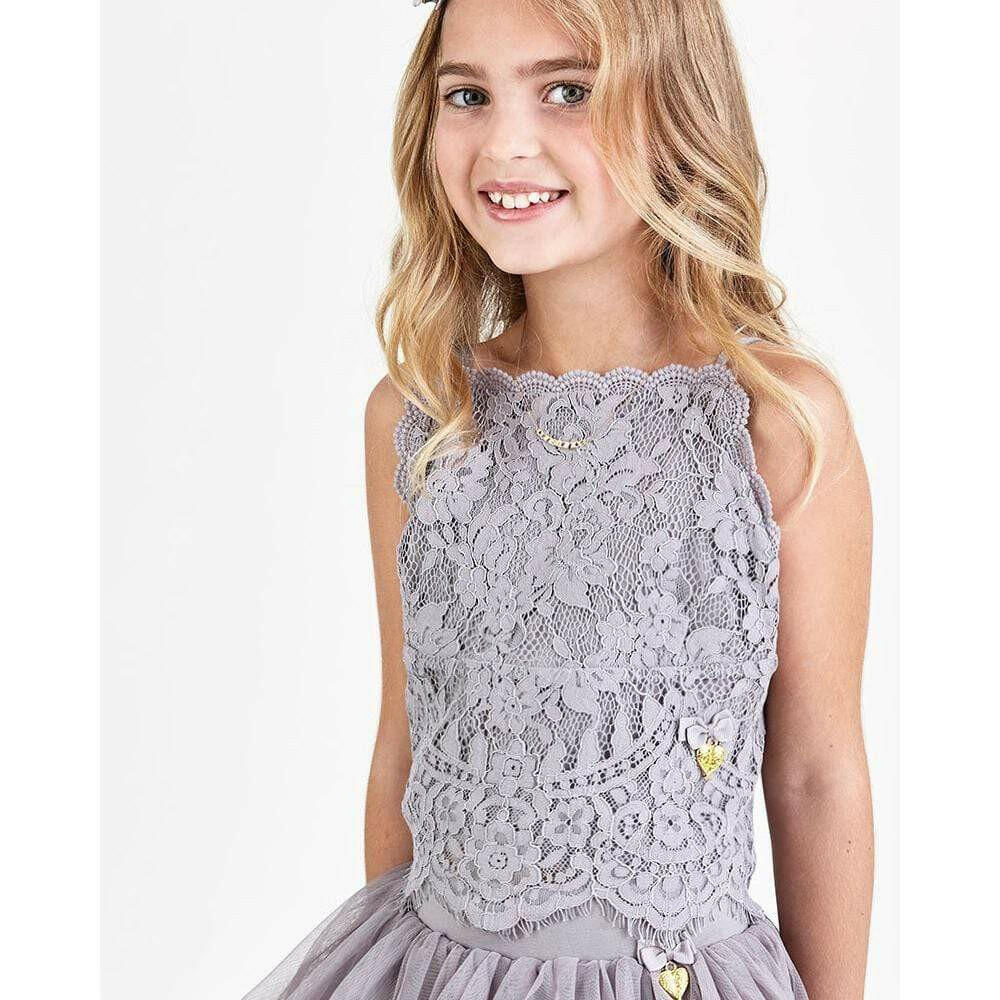 Angel's Face Annie Top - Grey - HYPHEN KIDS
