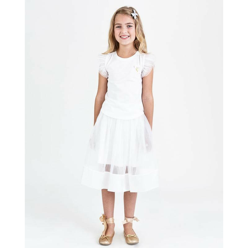 Angel's Face Ellie Skirt - White - HYPHEN KIDS