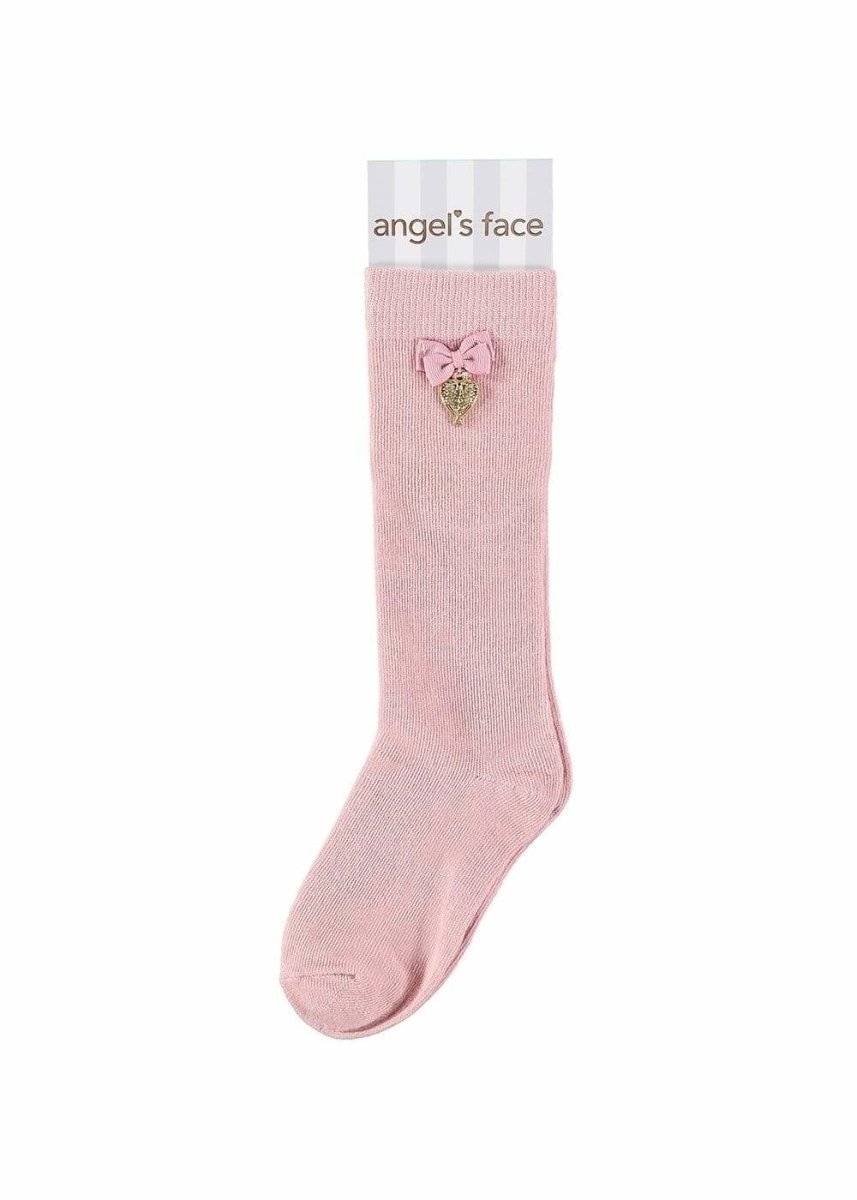 Angel's Face Rose Pink Charming Socks -HYPHEN KIDS