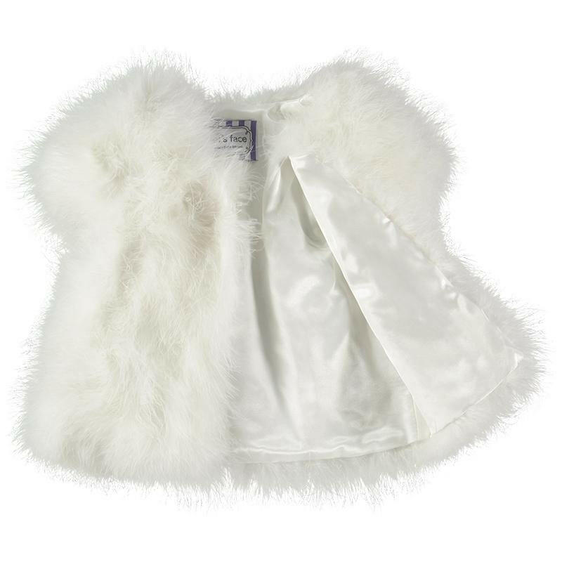 Angel's Face Snowdrop Marabou Jacket - HYPHEN KIDS