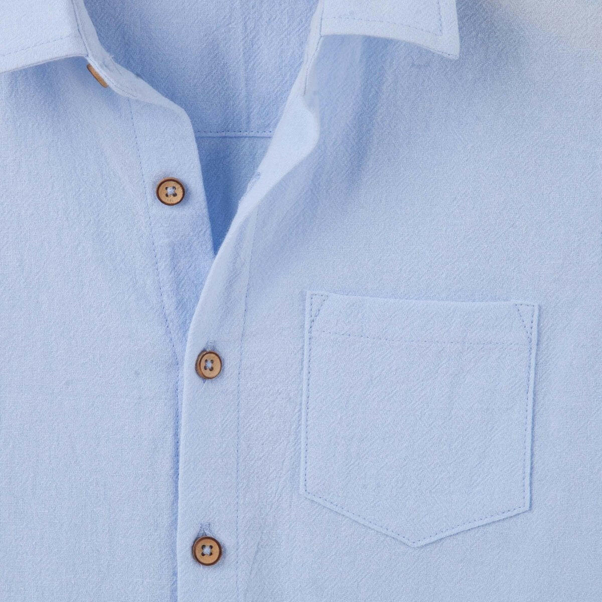Archie L/S Button Shirt - Blue - HYPHEN KIDS