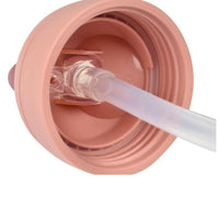 Beaba 2 In 1 Straw Learning Cup - Vintage Pink Water Bottle for kids
