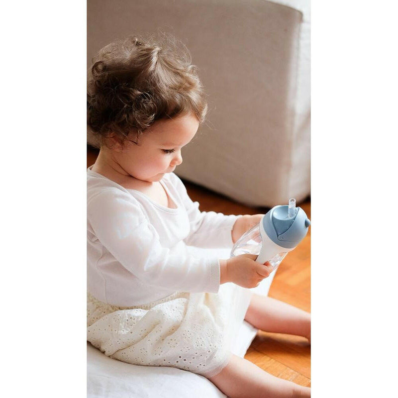 Beaba 2 In 1 Straw Learning Cup - Windy Blue - HYPHEN KIDS