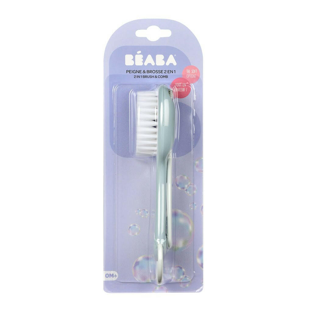 Beaba Comb And Brush Green Blue - Health & Safety - Lunch Time