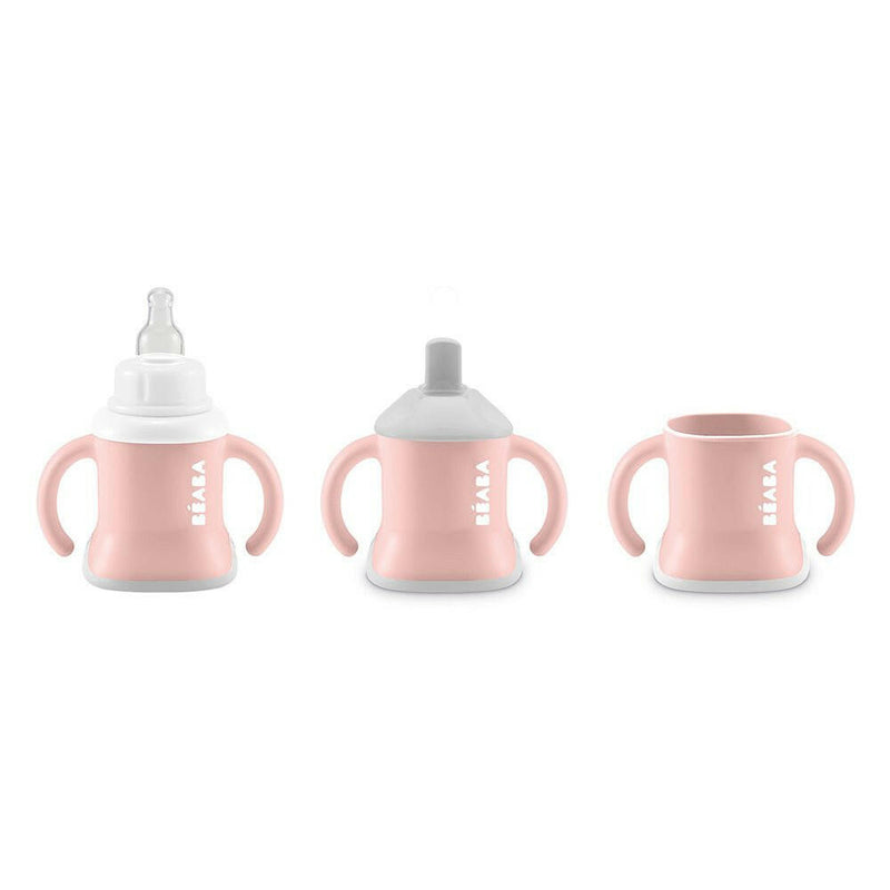Beaba Evoluclip 3 In 1 Cup Old Pink - HYPHEN KIDS