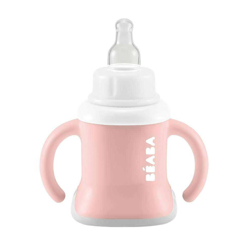 Beaba Evoluclip 3 In 1 Cup Old Pink - HYPHEN KIDS