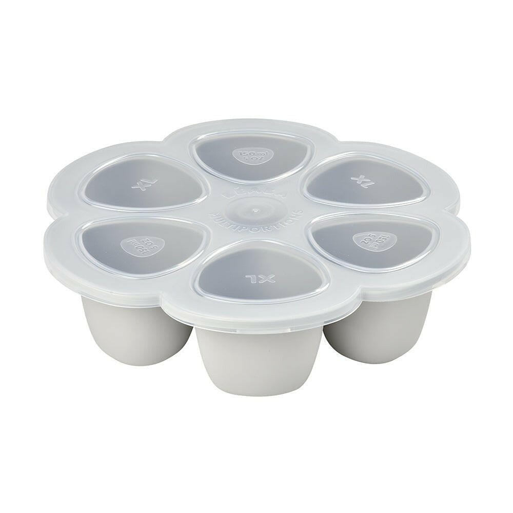 Beaba Multiportions 6*150ML Silicone Tray – Light Mist - Food Storage - Lunch Time