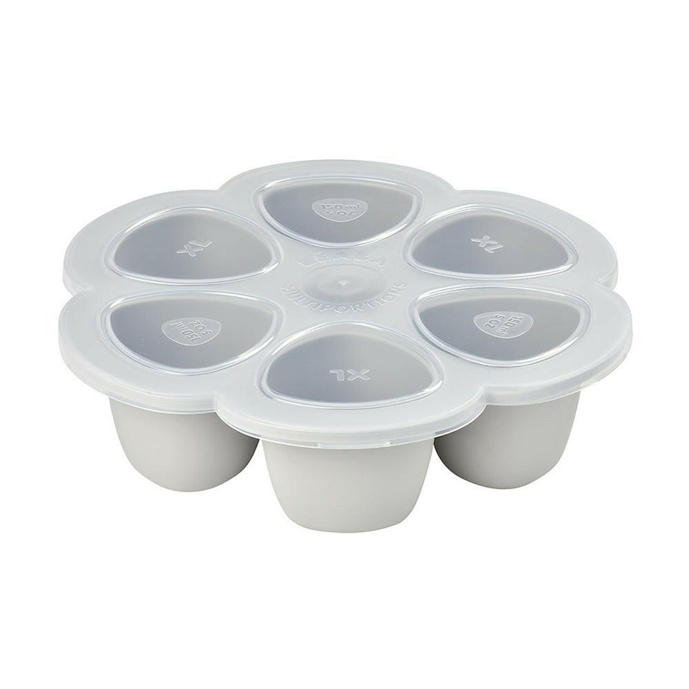 Beaba Multiportions 6*150ML Silicone Tray – Light Mist - Food Storage - Lunch Time
