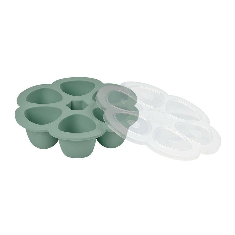 Beaba Multiportions 6*150ML Silicone Tray – Sage Green - HYPHEN KIDS