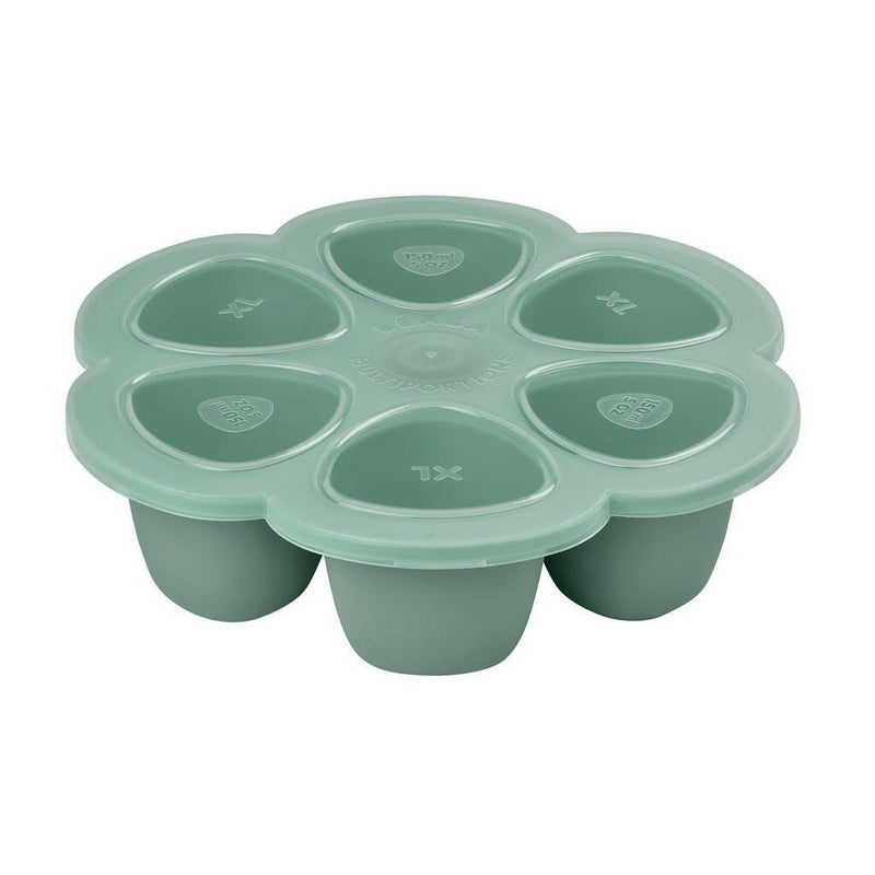 Beaba Multiportions 6*150ML Silicone Tray – Sage Green - HYPHEN KIDS