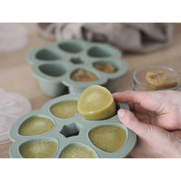 Beaba Multiportions 6*150ML Silicone Tray – Sage Green - Bowls & Utensils - Lunch Time