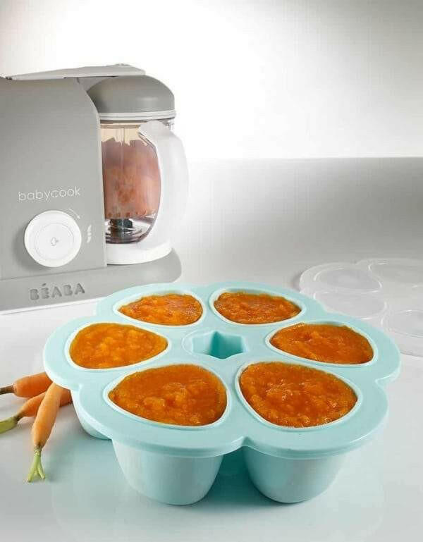 Beaba Multiportions 6*150ML Silicone Tray – Windy Blue - Food Storage - Lunch Time