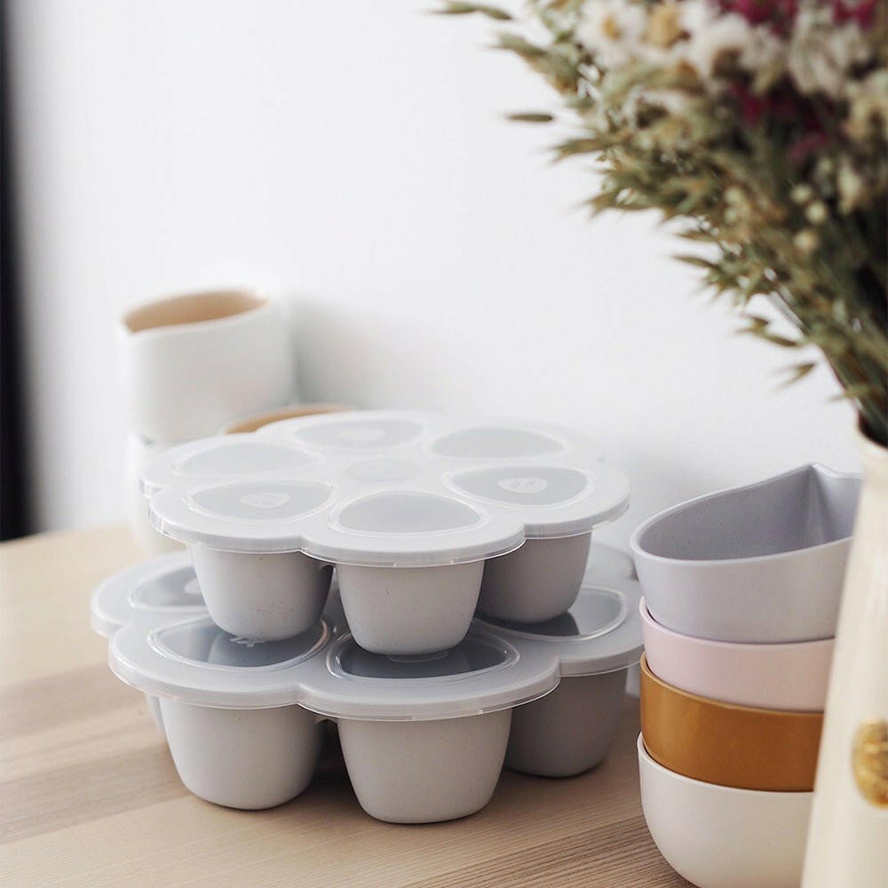 Beaba Multiportions 6*90ML Silicone Tray – Light MIst - Food Storage - Lunch Time