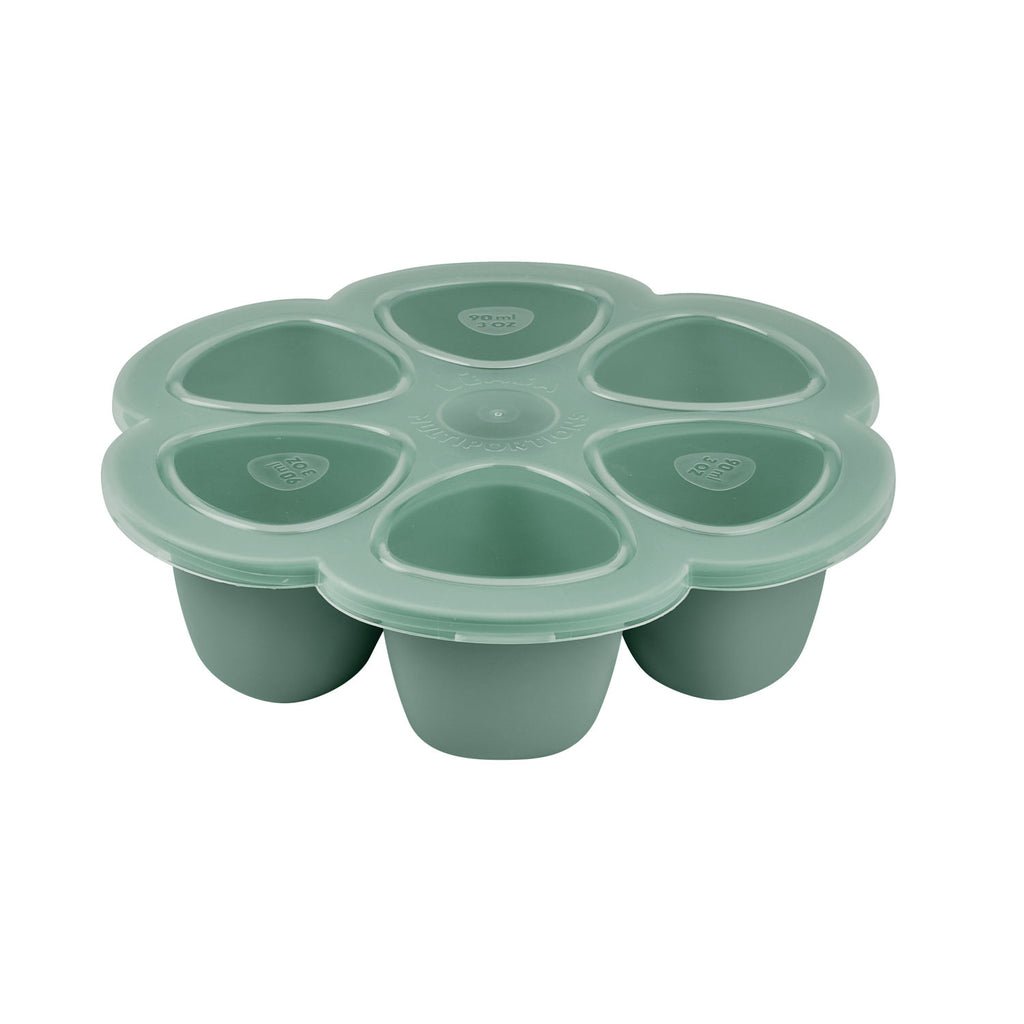 Beaba Multiportions 6*90ML Silicone Tray – Sage Green -HYPHEN KIDS