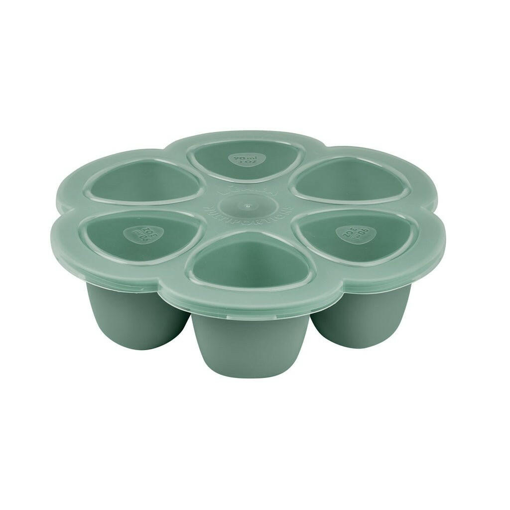 Beaba Multiportions 6*90ML Silicone Tray – Sage Green - HYPHEN KIDS