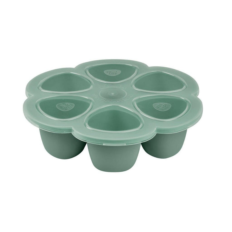 Beaba Multiportions 6*90ML Silicone Tray – Sage Green - HYPHEN KIDS