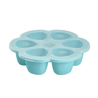 Beaba Multiportions 6*90ML Silicone Tray – Windy Blue - Food Storage - Lunch Time