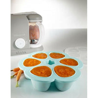 Beaba Multiportions 6*90ML Silicone Tray – Windy Blue - Food Storage - Lunch Time