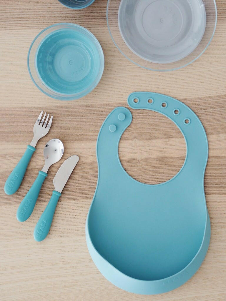 Beaba Silicone Bib - Airy Green - HYPHEN KIDS