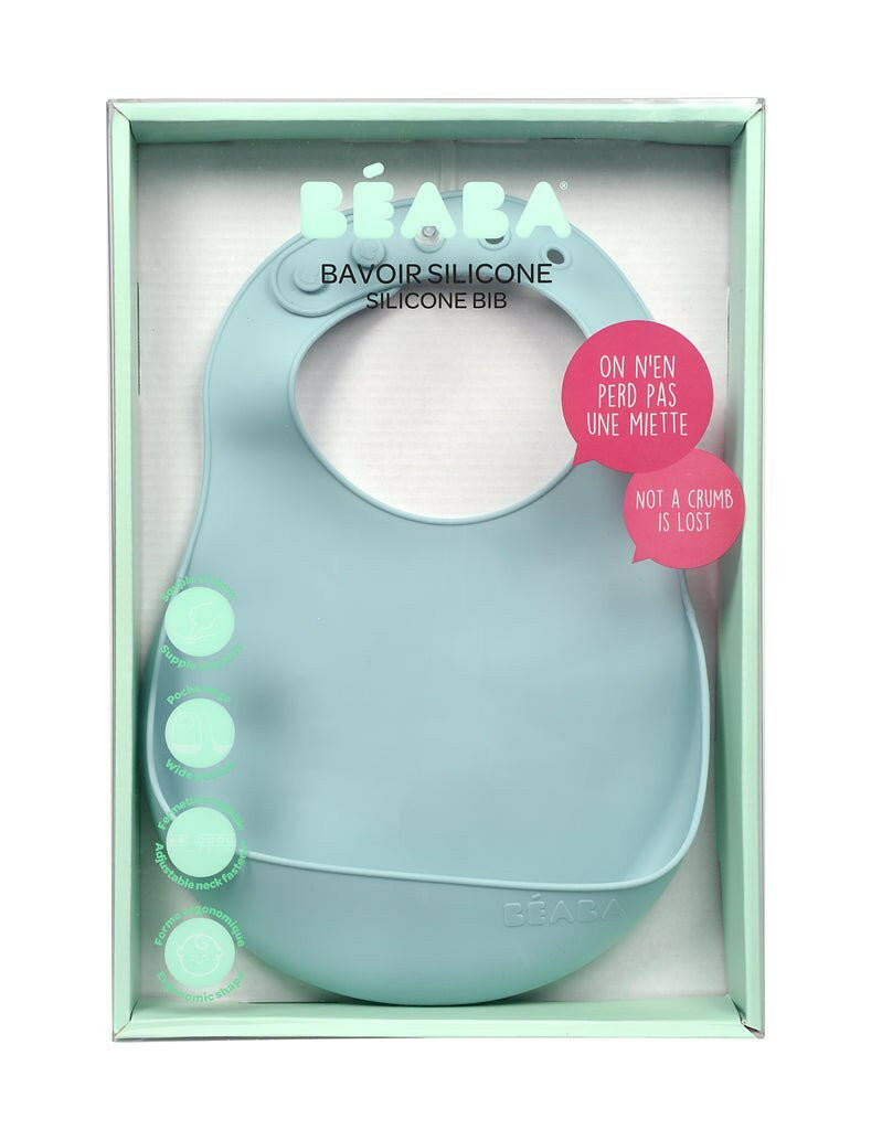 Beaba Silicone Bib - Airy Green - HYPHEN KIDS