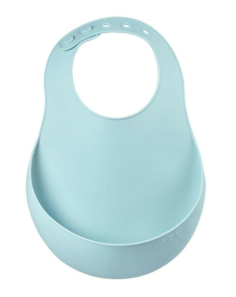 Beaba Silicone Bib - Green Blue/Light Grey - HYPHEN KIDS