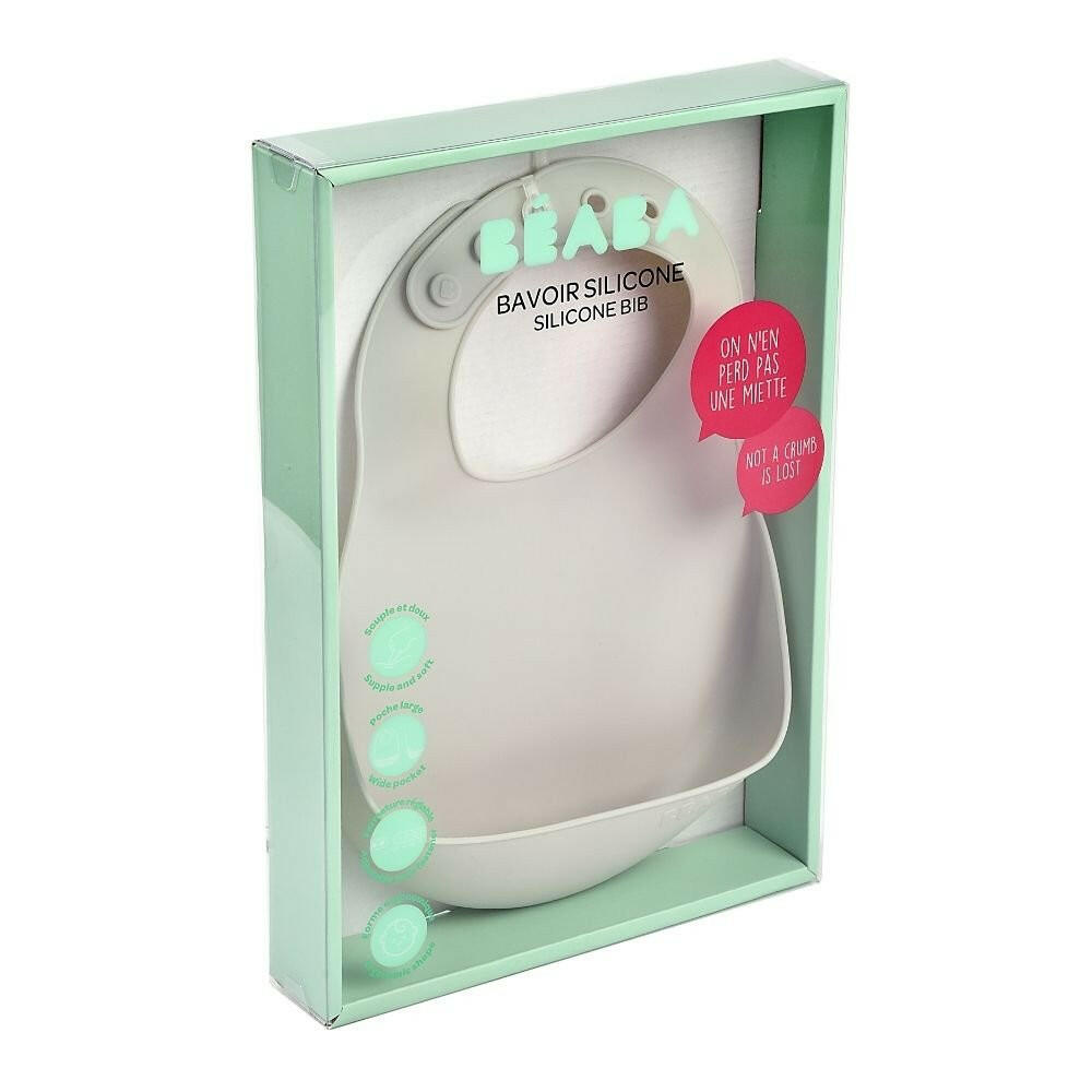Beaba Silicone Bib - Light Mist - Bibs - not - on - sale