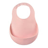 Beaba Silicone Bib - Light Mist/Old Pink - Bibs - not - on - sale