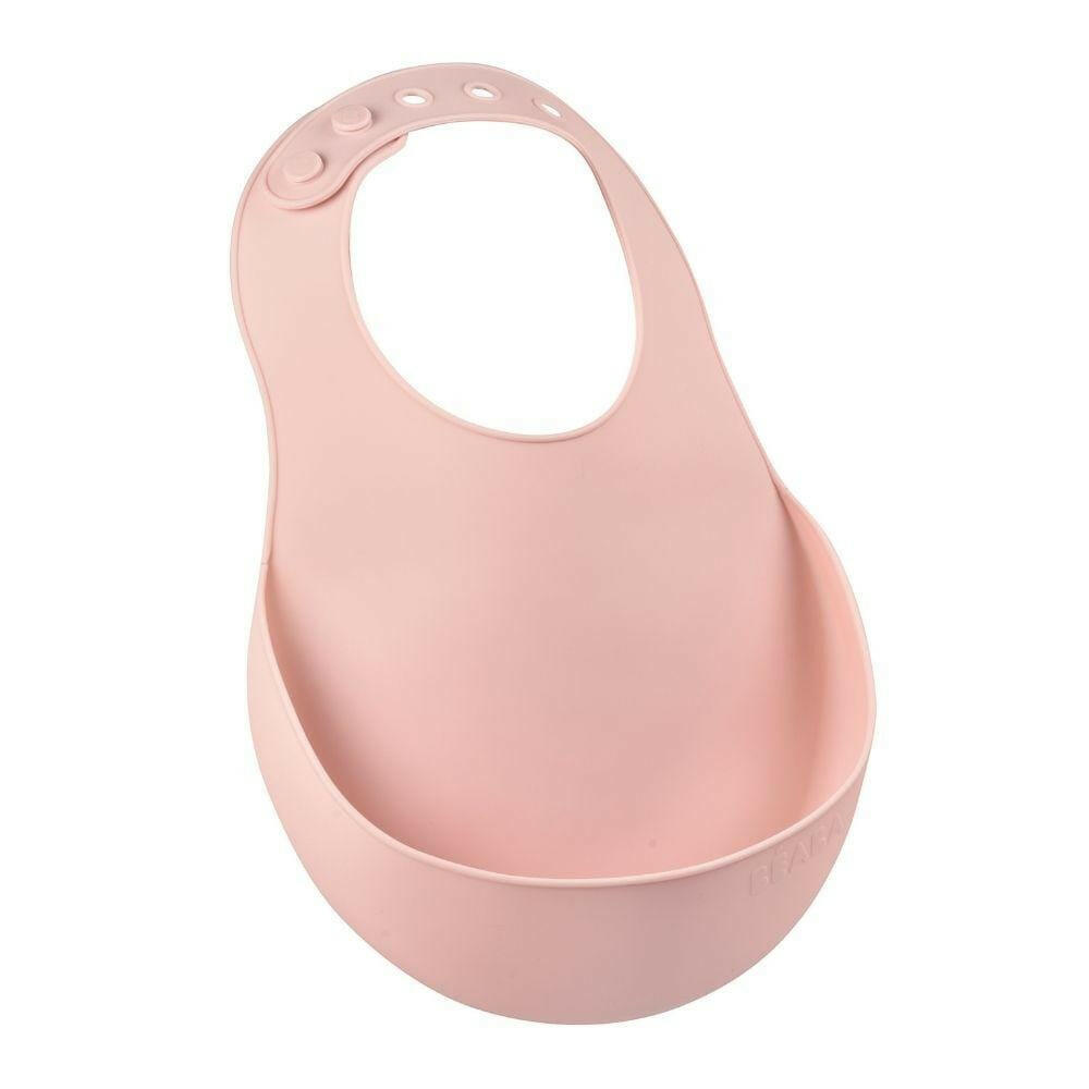 Beaba Silicone Bib - Pink - Bibs - not - on - sale