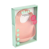 Beaba Silicone Bib - Pink - Bibs - not - on - sale