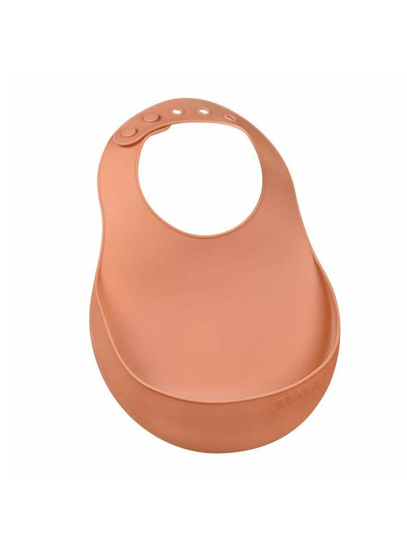 Beaba Silicone Bib - Terracotta - HYPHEN KIDS
