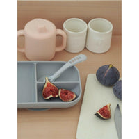 Beaba Silicone Learning Set And Cup - Pink/Grey - Bowls & Utensils - not - on - sale