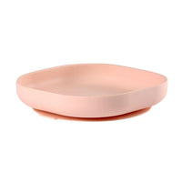 Beaba Silicone Suction Divided Plate & Spoon - Pink - Bowls & Utensils - not - on - sale