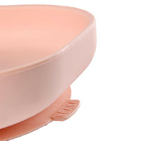 Beaba Silicone Suction Divided Plate & Spoon - Pink - Bowls & Utensils - not - on - sale
