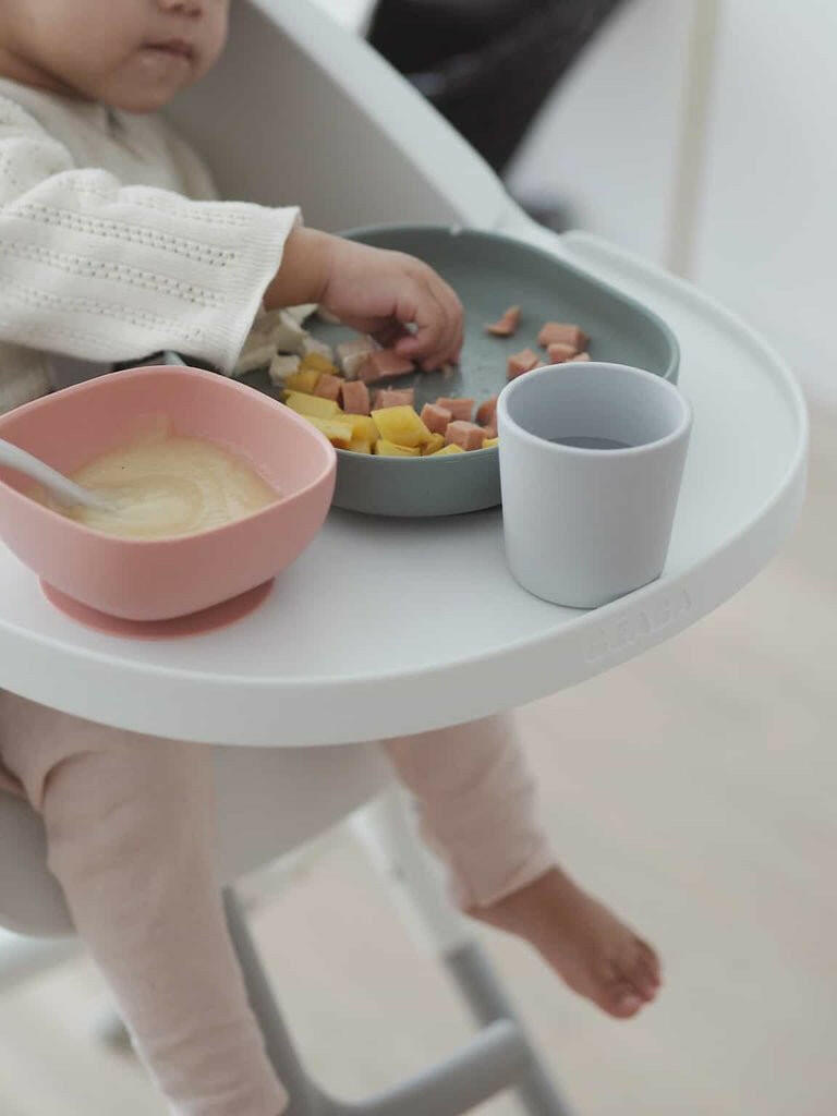 Beaba Silicone Suction Meal Set - Eucalyptus - Bowls & Utensils - not - on - sale