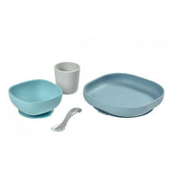 Beaba Silicone Suction Meal Set - Jungle - Bowls & Utensils - not - on - sale